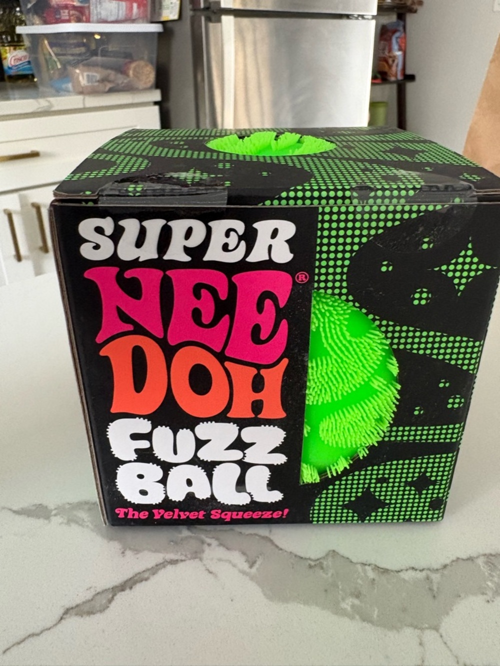 Nee Doh Fuzz Ball - Neon Green Stress Toy BRAND NEW!!!